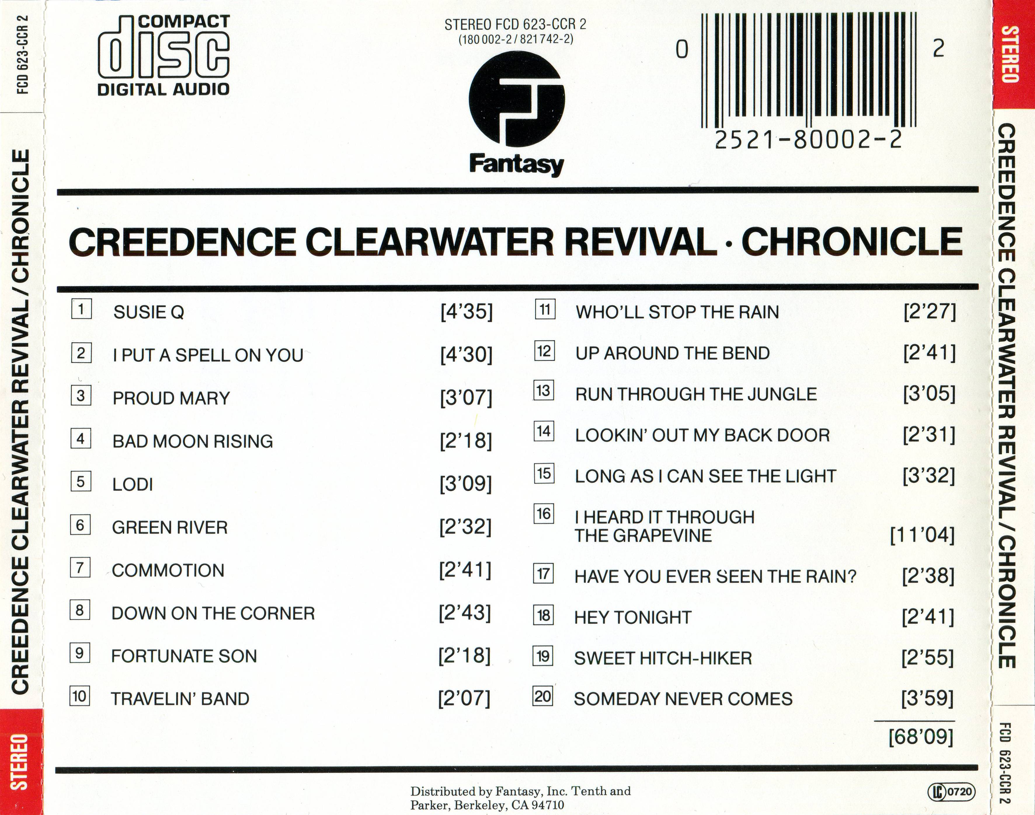 Creedence Clearwater Revival Chronicle [ak d]